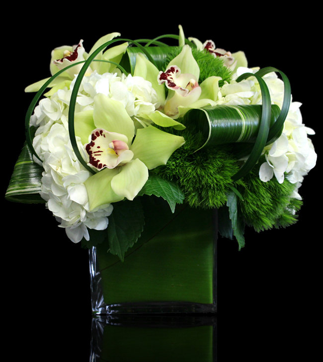 classic white floral arrangement by Stapleton Floral Design