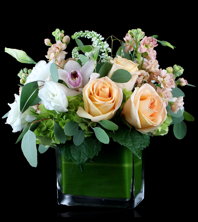 seasonal flowers with peach flowers perfect for spring 